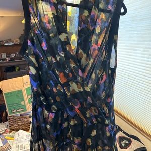 Cabi 3077 Flaunt Wrap Blue Black size XL